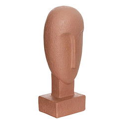 Atmosphera Statuette Déco Visage en Résine Sien 24cm Terracotta