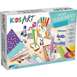 Lisciani Giochi Kids Art coffret papeterie créative Coffret activités artistiques - papeterie créative - marqueurs et autocollants - dès 7 ans