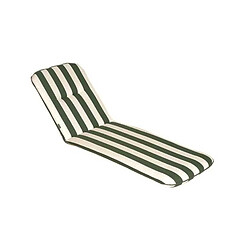 Jardin Prive Cancale - Coussin de bain de soleil réversible - Vert blanc