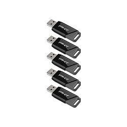 PNY Attaché X 64 Go USB 3.2 - Lot de 5 pas cher