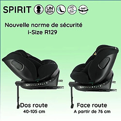 Avis NANIA SPIRIT R129 i-Size - Siège auto pivotant - Noir