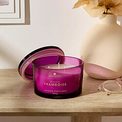 Atmosphera Bougie Parfumée en Verre Glowy 440g Framboise