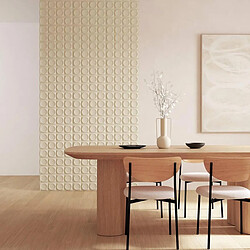 Avis Atmosphera Lot de 2 Stickers Ronds Oren 50x50cm Beige
