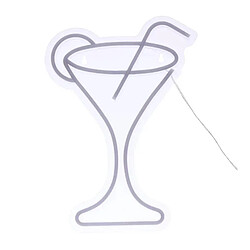Atmosphera Néon LED Mural Cocktail 34cm Violet