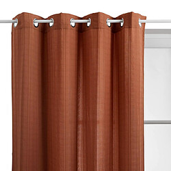 Atmosphera Rideau Voilage à Œillets Noa 140x240cm Terracotta