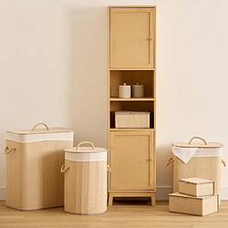 Avis Five Simply Smart Panier à Linge en Bambou Stemy 48L Beige