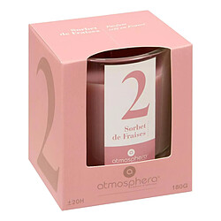 Atmosphera Bougie Parfumée en Verre Numia 180g Sorbet de Fraises