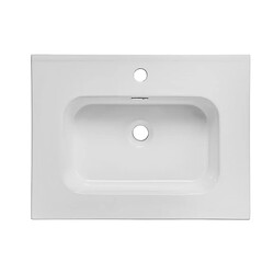 Avis OTITEC Vasque à encastrer rectangulaire - 60 x 46 cm - Blanc brillant - AUREA