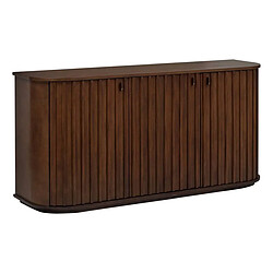 Atmosphera Buffet 3 Portes en Bois Rikaya 160cm Marron - Buffet de ...