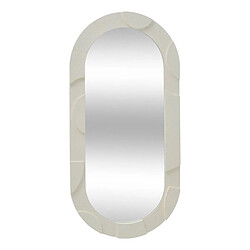 Atmosphera Lot de 3 Miroirs Muraux Anny 52cm Beige