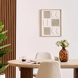 Avis Atmosphera Toile Déco 3D Nourane 45x60cm Blanc