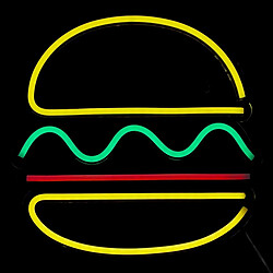 Avis Atmosphera Néon LED Mural Burger 30cm Multicolore