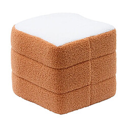 Atmosphera Pouf Enfant Design Toast 38cm Beige
