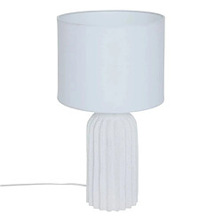 Atmosphera Lampe à Poser en Béton Fernan 50cm Blanc