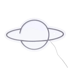 Atmosphera Néon LED Mural Planet 36cm Bleu