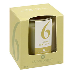 Atmosphera Bougie Parfumée en Verre Numia 180g Zeste de Citron