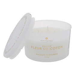 Atmosphera Bougie Parfumée en Verre Glowy 440g Fleur de Coton