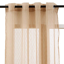Atmosphera Rideau Voilage à Œillets Mila 140x240cm Beige Lin