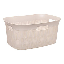 Five Simply Smart Panier à Linge Design Leaf 38L Beige