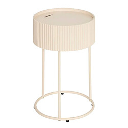 Atmosphera Table d'Appoint Avec Rangement Juna 48cm Beige