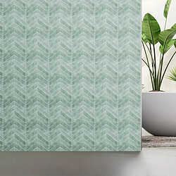Atmosphera Lot de 2 Stickers Décoratifs Chevrons Caro 30x30cm Vert Clair