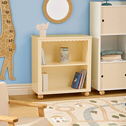 Atmosphera Bibliothèque Enfant 2 Niveaux Bouli 65cm Beige