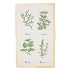 Acheter Atmosphera Lot de 3 Torchons Garrigue 45x70cm Blanc