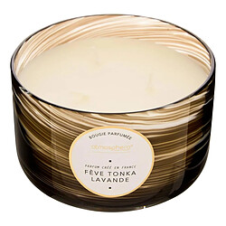 Atmosphera Bougie Parfumée Design Wavy 540g Fève Tonka & Lavande
