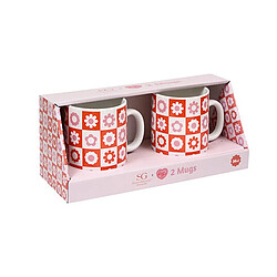 Avis Secret De Gourmet Coffret 2 Mugs en Porcelaine Chachapop 36cl Rose