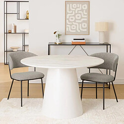 Atmosphera Table à Manger Design Taquari 120cm Blanc pas cher