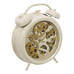 Atmosphera Horloge à Poser en Métal Janis 33cm Sable