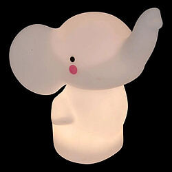 Atmosphera Veilleuse Enfant Éléphant Softy 14cm Blanc