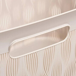 Five Simply Smart Panier à Linge Design Leaf 38L Beige