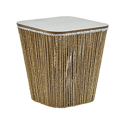 Atmosphera Table d'Appoint & 2 Paniers Banjo 37cm Beige