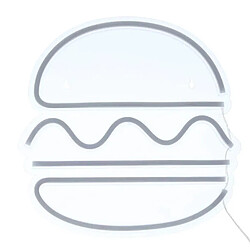 Atmosphera Néon LED Mural Burger 30cm Multicolore