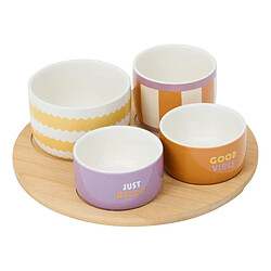 Secret De Gourmet Service Apéritif 5 Pièces Poolside 25cm Multicolore 