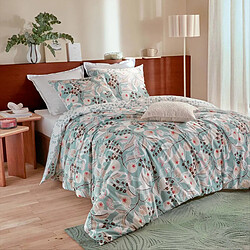 Atmosphera Parure de Lit 3 Pièces Végétal Marin 260x240cm Vert Céladon