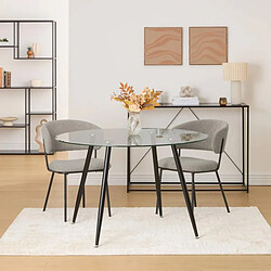 Avis Atmosphera Table À Manger en Verre Ostras 120cm Transparent