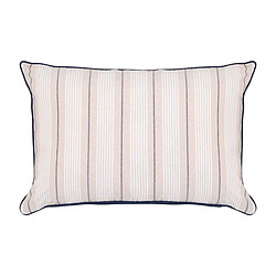 Atmosphera Coussin Déco à Rayures Groove 38x58cm Bleu
