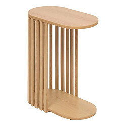 Five Simply Smart Table Bout de Canapé Design Slat 56cm Beige