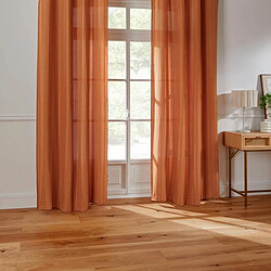 Acheter Atmosphera Rideau Voilage à Œillets Noa 140x240cm Terracotta