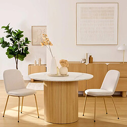 Avis Atmosphera Table à Manger Design Homelya 110cm Naturel