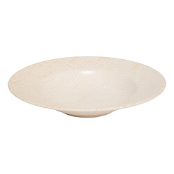 Secret De Gourmet Lot de 6 Assiettes à Pâtes Laetitia 28cm Crème