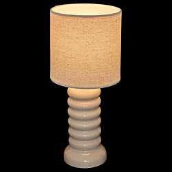 Atmosphera Lampe à Poser en Céramique Vinas 33cm Crème