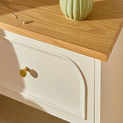 Acheter Atmosphera Table de Chevet Avec Tiroir Mohéa 67cm Ivoire