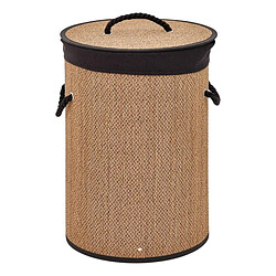 Five Simply Smart Panier à Linge en Bambou Stemy 48L Noir