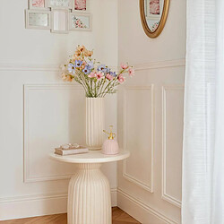 Atmosphera Table d'Appoint Totem Mudan 55cm Ivoire