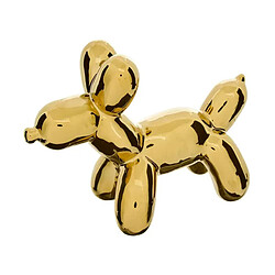 Atmosphera Statuette Déco Chien en Céramique Théo 19cm Doré