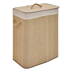 Five Simply Smart Panier à Linge 2 Compartiments Stemy 100L Beige