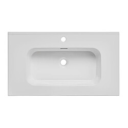 Avis OTITEC Vasque à encastrer rectangulaire - 80 x 46 cm - Blanc brillant - AUREA